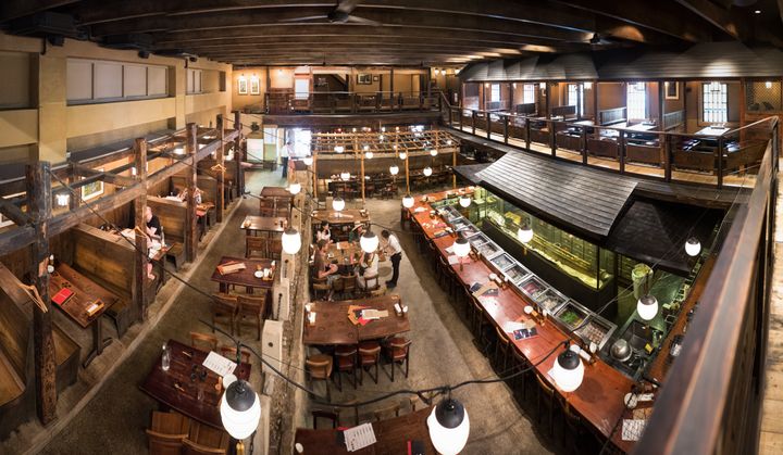 Gonpachi, the restaurant that inspired the location of the restaurant fight scene in Kill Bill.