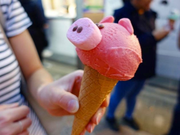 Animal-shaped delights at Eiswelt Gelato.