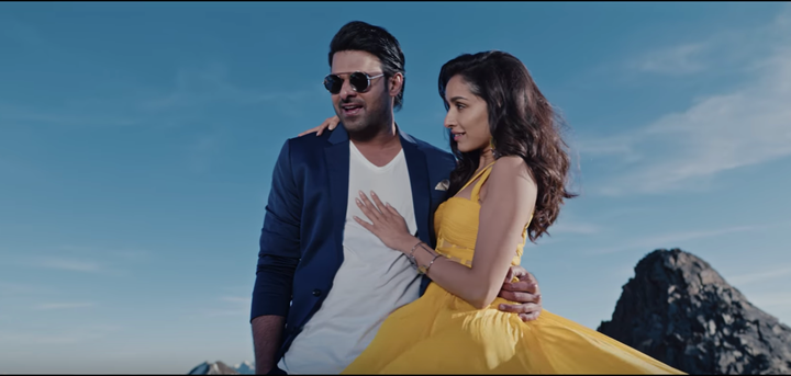 A scene from a Saaho song.