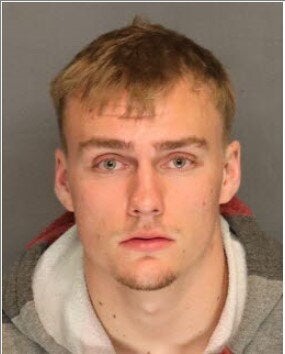 A photo provided by the Tracy Police Department shows Anthony Kreiter-Rhoads, who is suspected of killing Parmjit Singh.