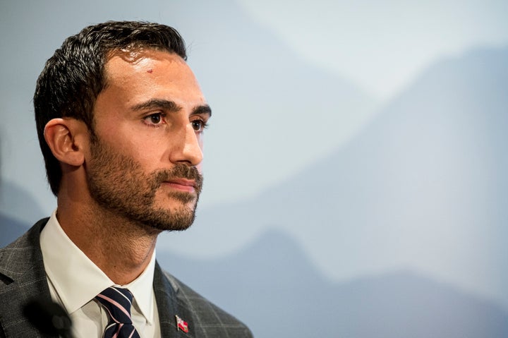 Ontario Minister of Education Stephen Lecce speaks at a press conference in Toronto on Aug. 22, 2019. 