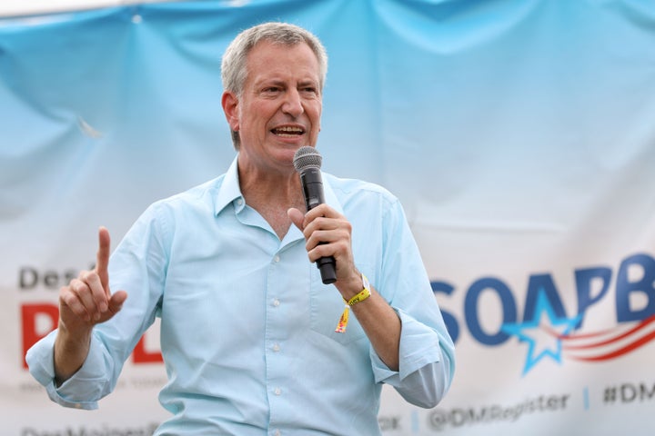 New York City passed a historic Green New Deal-style bill to cap emissions from big buildings, but New York City Mayor Bill de Blasio does not have a comprehensive national climate plan.