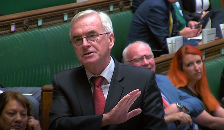 Shadow chancellor John McDonnell slammed the spending statement as a "sham"