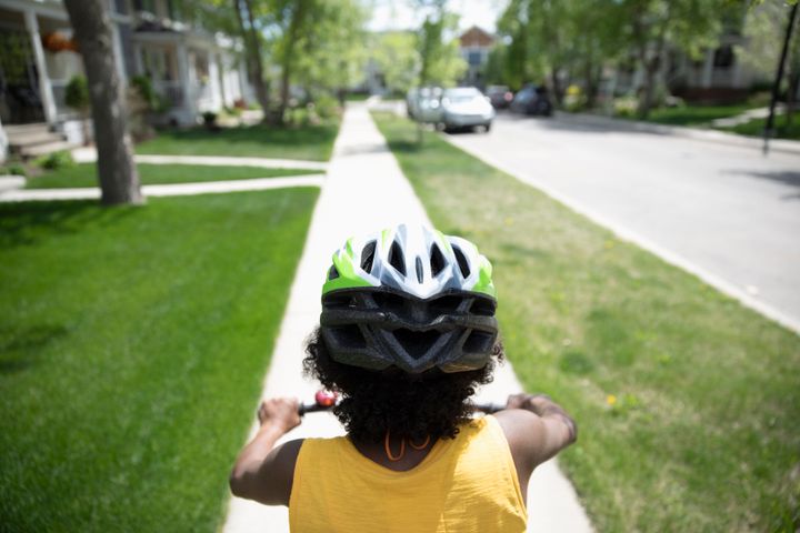Making sure that children always wear a helmet while biking can make a big difference in ensuring their safety.