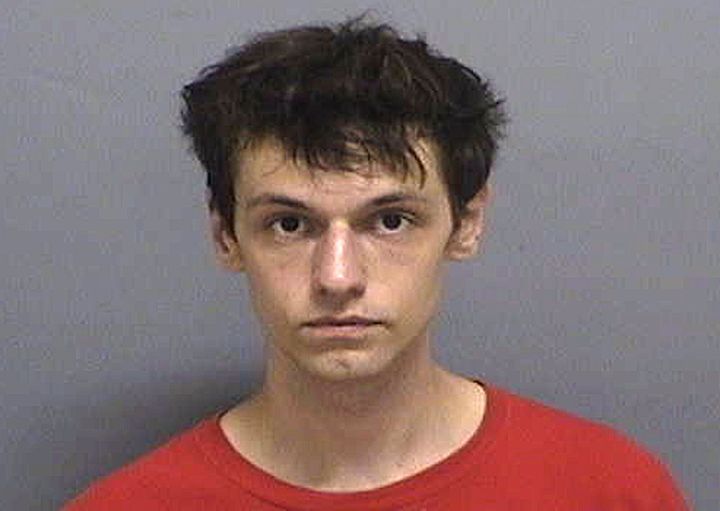 This booking photo released by the Westerly, R.I., Police Department shows Richard Joseph McEwan, of Milford, N.J., arrested on Friday, Aug. 30, 2019, and charged with breaking into Taylor Swift's oceanfront house in Westerly. (Westerly Police Department via AP)