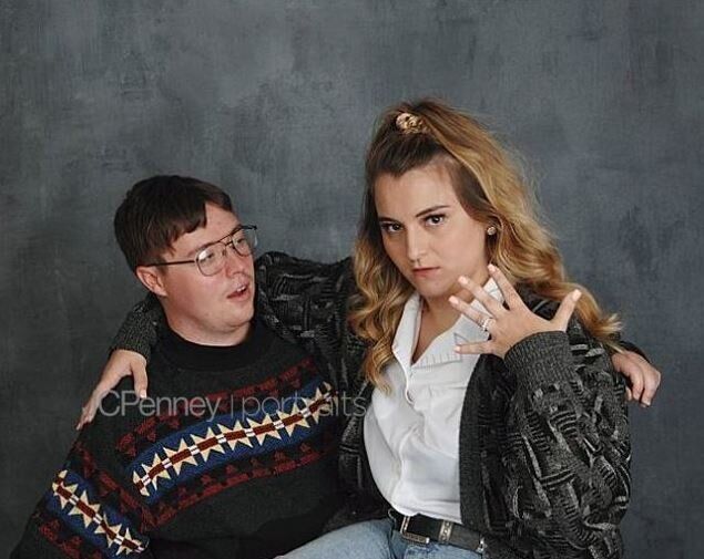 This Couple's JCPenney Engagement Photos Are Gloriously Awkward