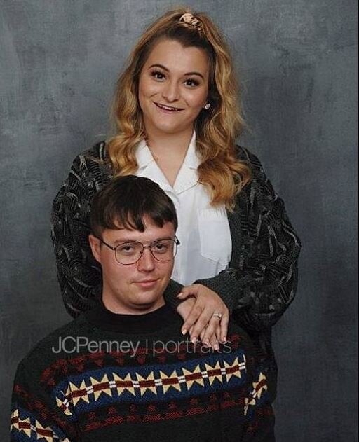 This Couple's JCPenney Engagement Photos Are Gloriously Awkward