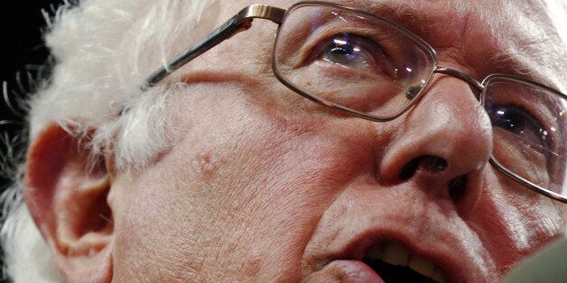 U.S. Democratic presidential candidate Bernie Sanders speaks at a campaign rally in New Brunswick, New...