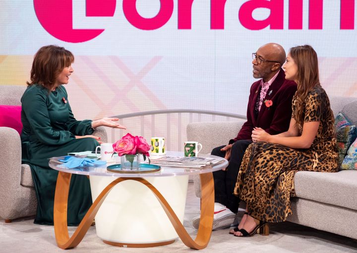 Danny John-Jules on Lorraine with parter Amy Dowden