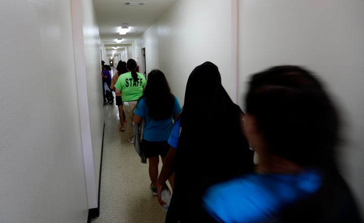 Some migrant girls detained by the U.S. government were given just one sanitary pad per day and not offered a shower or chang