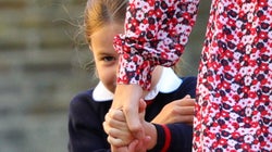 Los divertidos gestos del príncipe Jorge y su hermana Carlota en la vuelta al