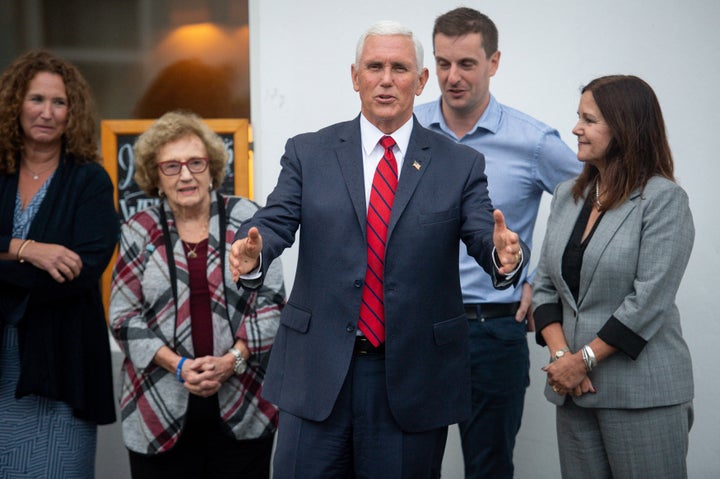 Speaking to reporters in Dublin, where Vice President Mike Pence spent the day, he spoke about his personal connection to the village of Doonbeg — the site of both the Trump International Golf Links & Hotel as well as family history.