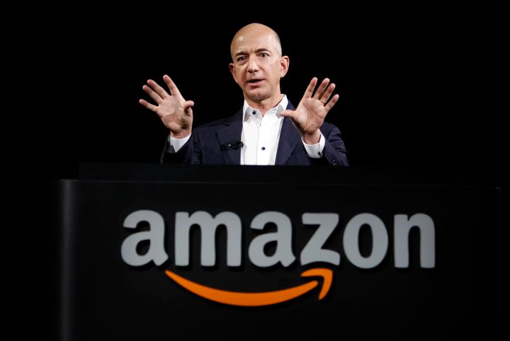 Jeff Bezos, the CEO of Amazon, at a news conference in 2012. Bezos figured out a way to make shopping effortless and deliveries fast. (Reed Saxon/AP Photo)