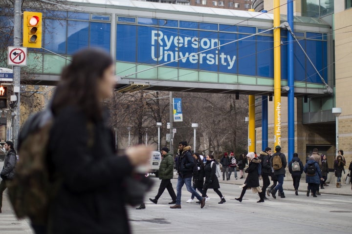 Ryerson University campus is seen in Toronto on Jan. 17, 2019.