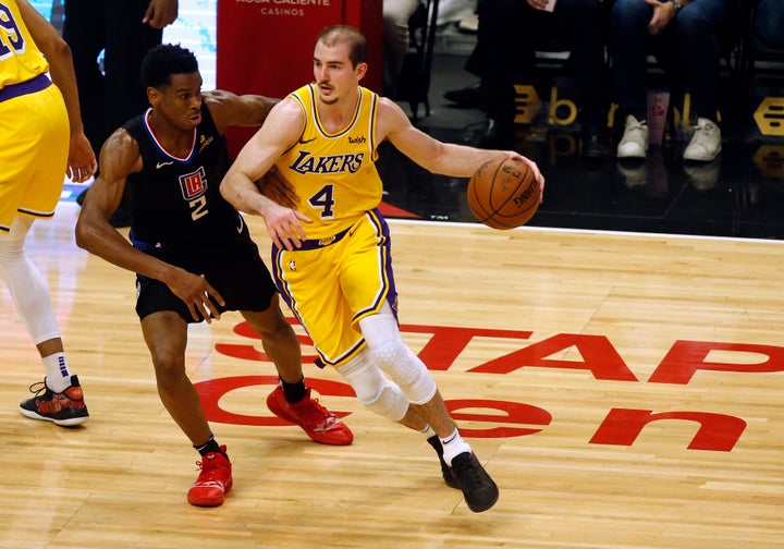 Laker Alex Caruso Gets Hit With Random Drug Test At Hilarious Time