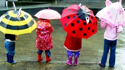 Nueve paraguas divertidos de niños para que estén listos para la vuelta al