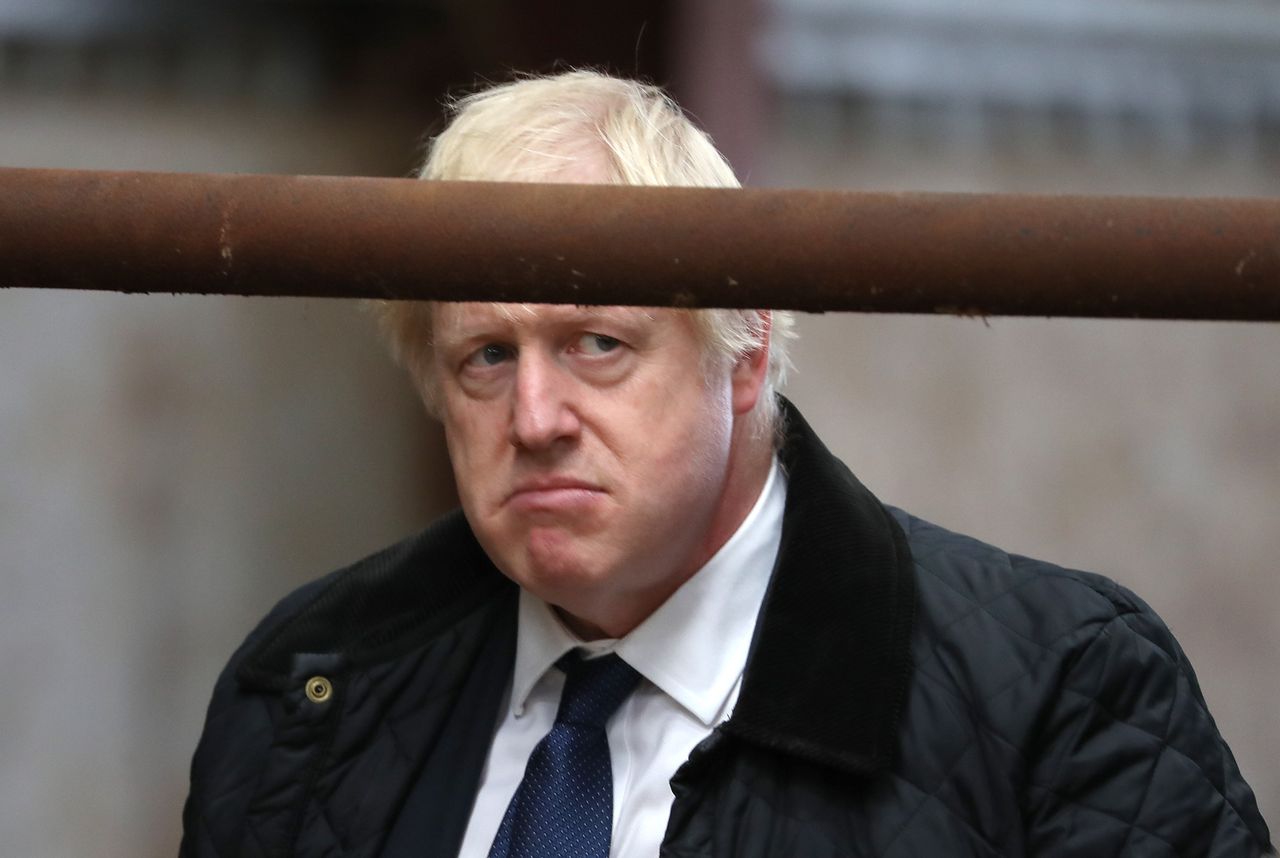Boris Johnson during a visit to Scotland on Friday 