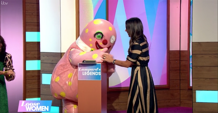 Mr Blobby lost an eye during an eventful appearance on Loose Women