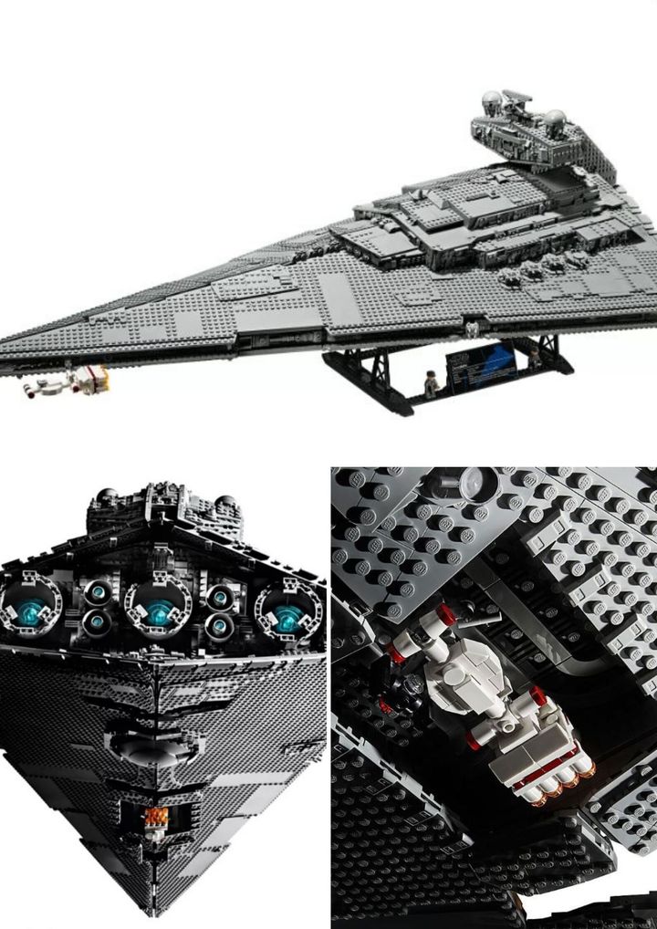 L'imperial Star Destroyer est un immense Lego faisant plus de 1 m de long.