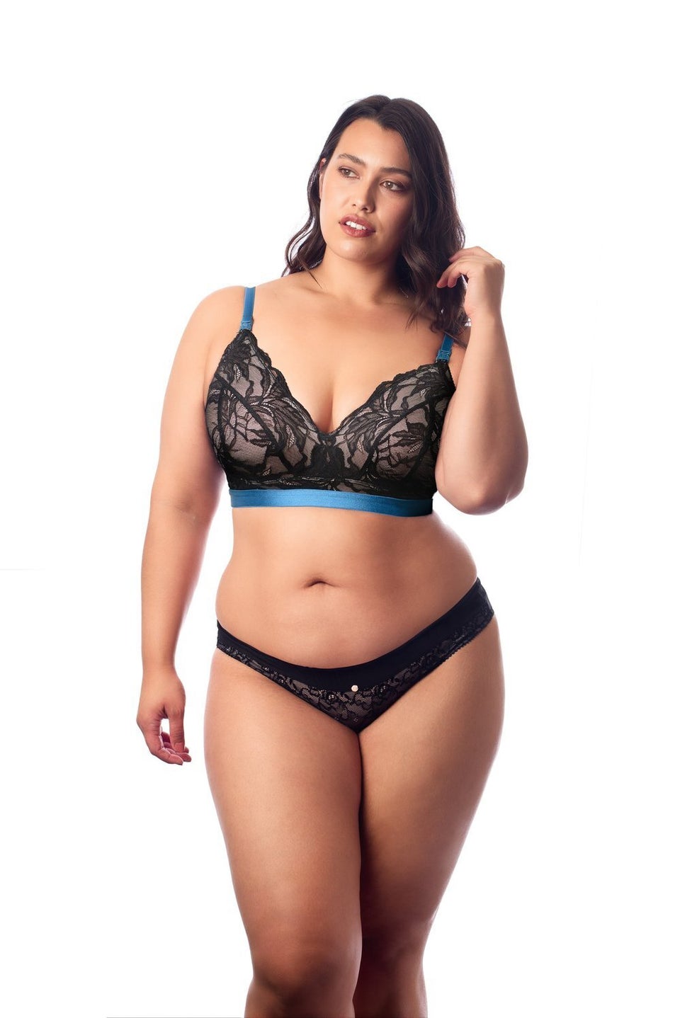 Seraphine Navy Lace Maternity Panties