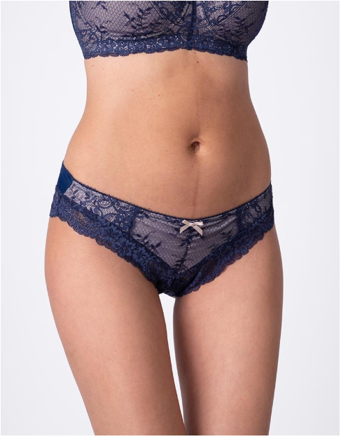 Seraphine Navy Blue Lace Maternity Panties