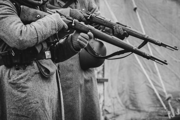 Two German soldiers in World War II.