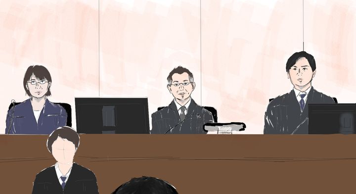 船戸優里被告は被告人質問で裁判長の正面にある証言台につくと、落ち着いて質問に答え始めた