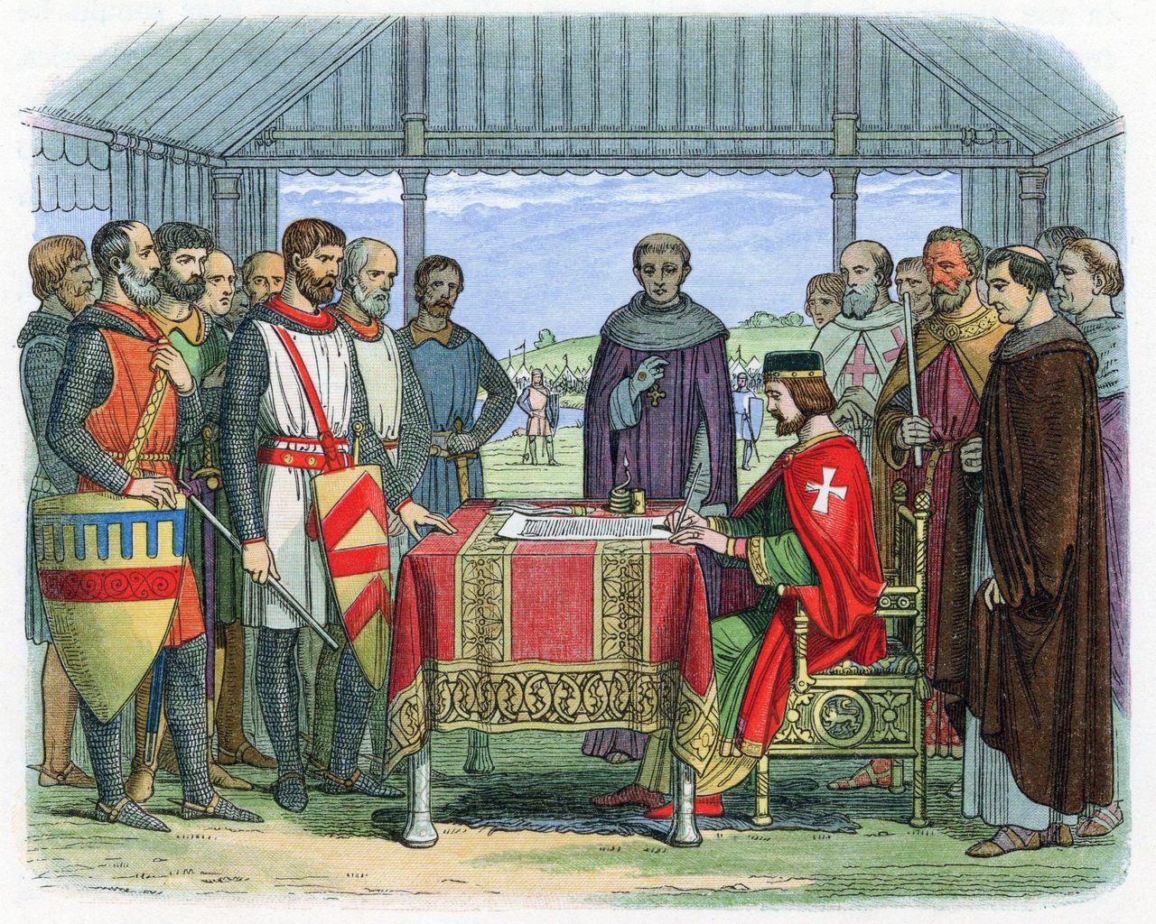 Ο βασιλιάς Ιωάννης υπογράφει την Magna Carta