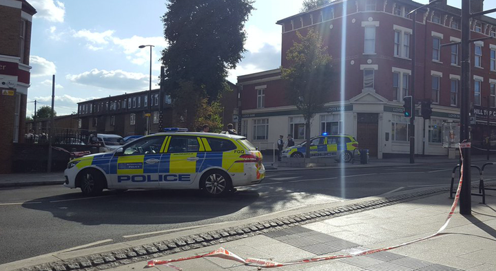 The scene of the fatal shooting at Sydenham Road, London