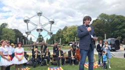 Cachondeo con esta imagen de Puigdemont en Bruselas: la clave está a la