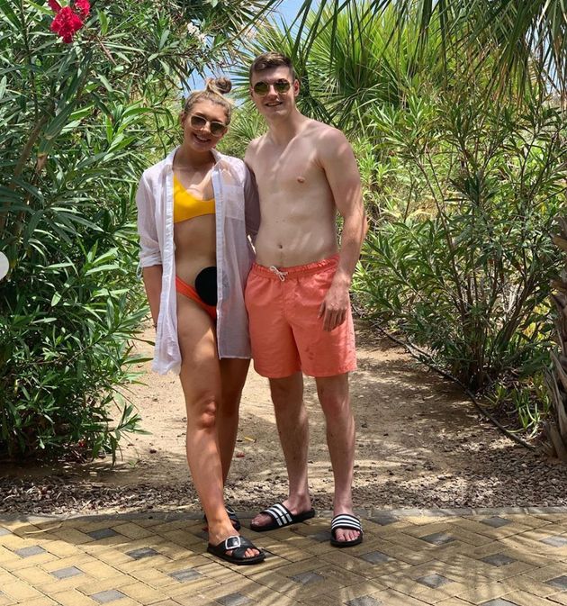 Amber Davies and her boyfriend were accused of behaving suspiciously