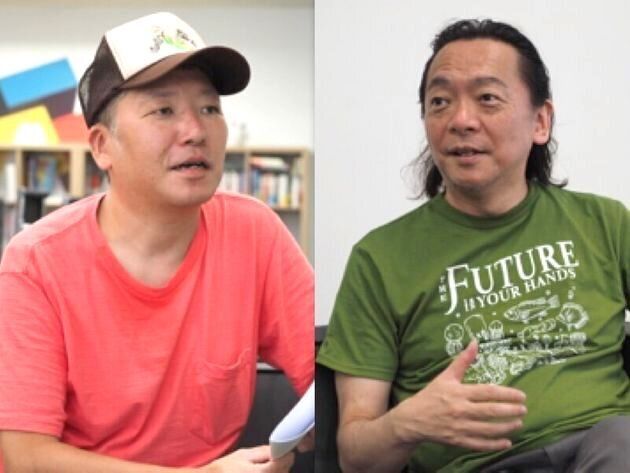 （左から）村橋ゴローさん、NPO法人『ファザーリング・ジャパン』代表理事・安藤哲也さん