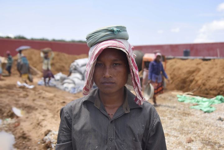 Shefali Hajong, a labourer whose name is excluded from the final list of the National Register of Citizens (NRC), poses for a picture at the site, September 1, 2019. 