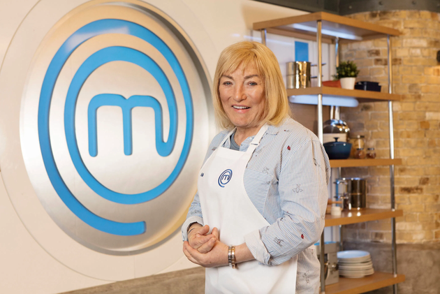 Kellie Maloney on the set of Celebrity Masterchef