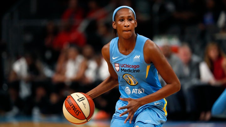 Chicago Sky center Astou Ndour was the victim of a terrible call from the referee Sunday.