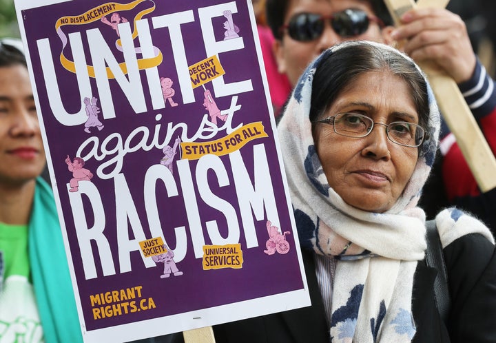 The Unite Against Racism Rally in Toronto June 16, 2019 was part of a national day of action to promote migrant and racial justice and denounce white supremacy and discrimination.