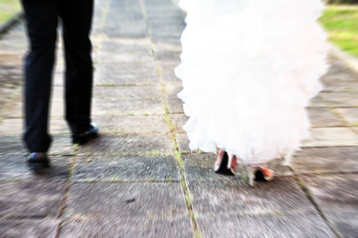 The bride was MIA.