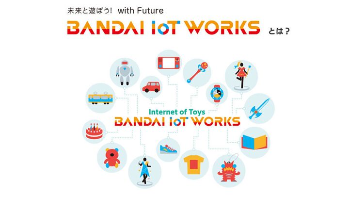 2018年11月、新ブランド「BANDAI IoT WORKS」を立ち上げ。IoT技術を活用した玩具による、新たなビジネスモデルの構築を目指している。