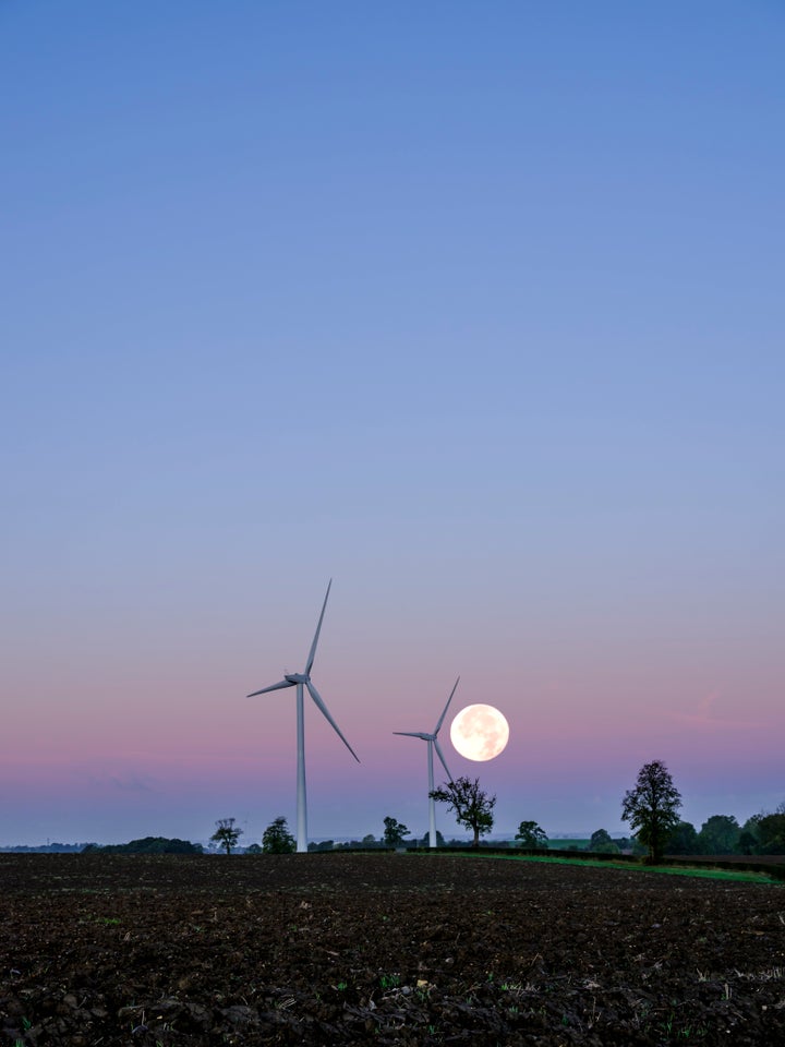 "Autumnal moonset."