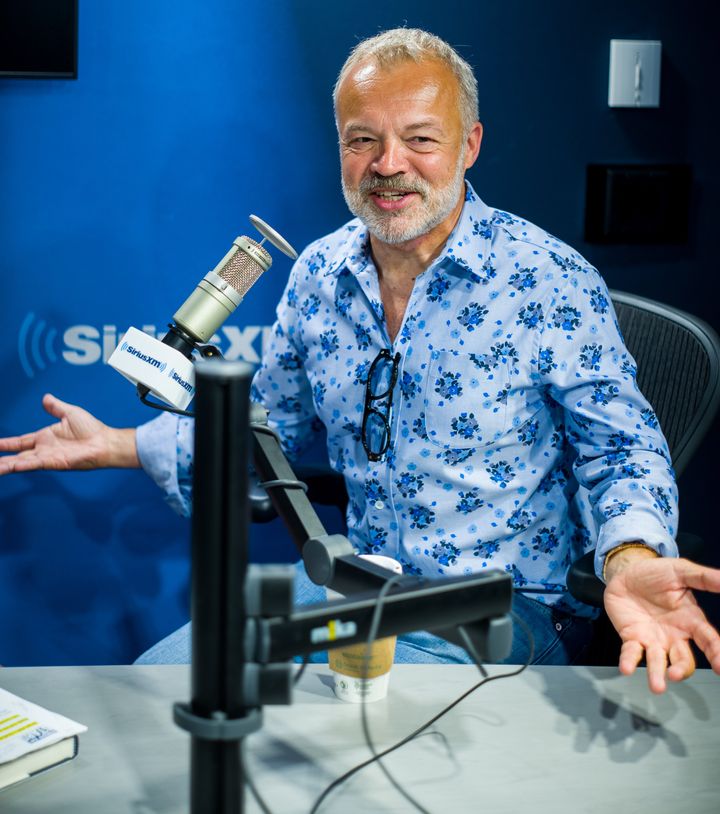 Graham Norton visits SiriusXM Studios in New York City.