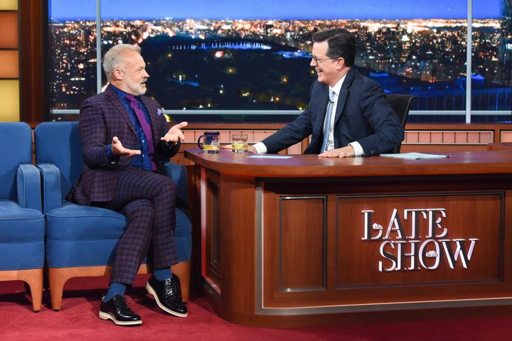 The Late Show with Stephen Colbert and guest Graham Norton.