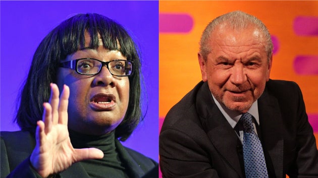 Diane Abbott Accuses Lord Sugar Of Harassment, Sparking Twitter Campaign