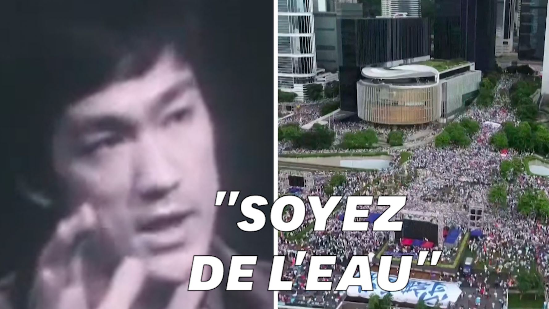 A Hong Kong Les Manifestants Suivent La Philosophie Be Water De Bruce Lee Le Huffpost