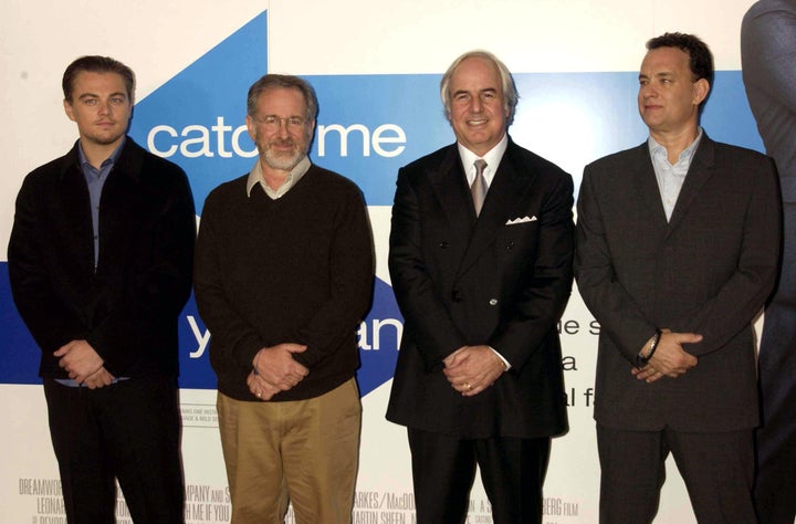 Young adults are most likely to fall for a scam. Frank Abagnale, a former con man pictured above (second to the left) with Leonardo Di Caprio, Steven Spielberg and Tom Hanks, says there are two big signs of a scam you should know.