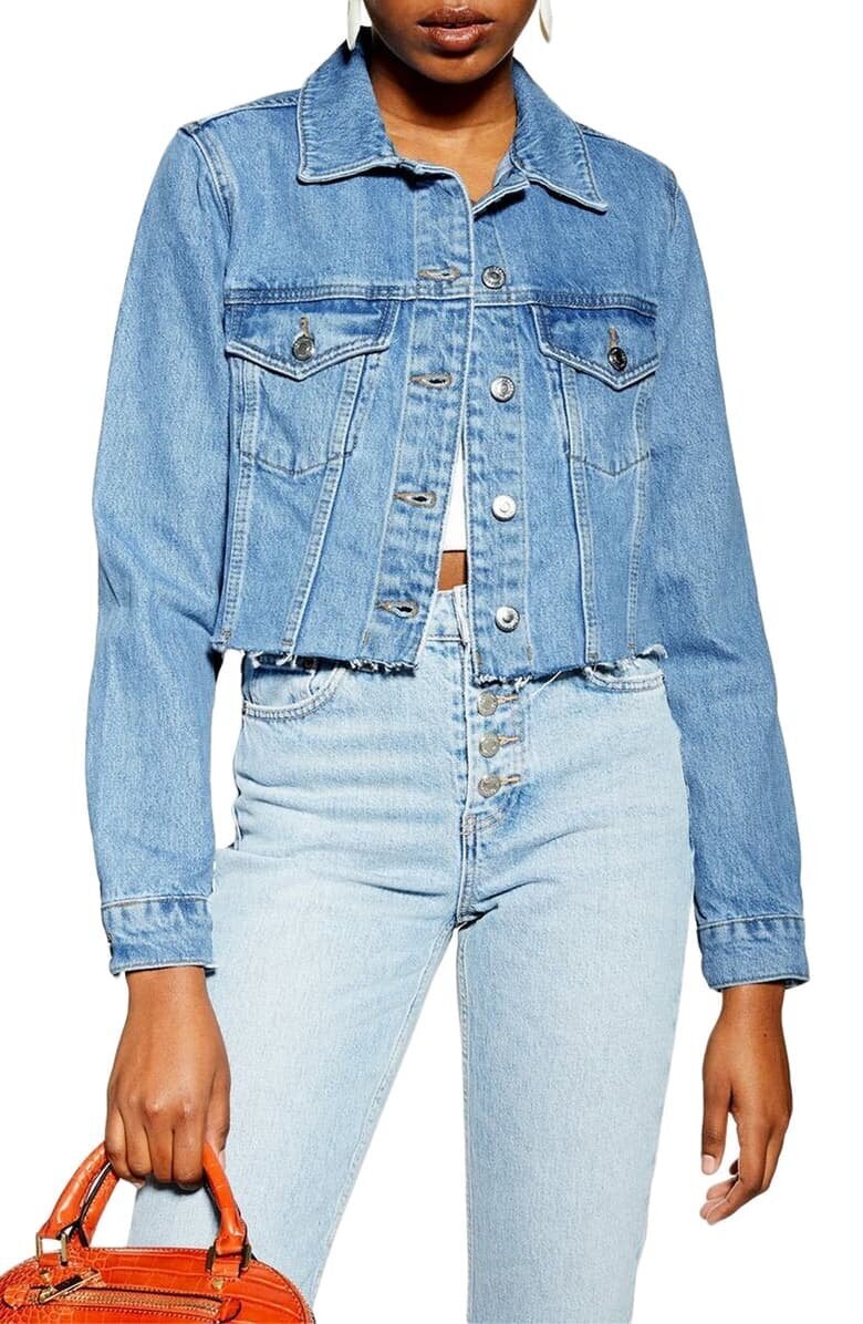 Coloured jean jacket, Contemporaine, Women's Denim Jackets Fall/Winter  2019