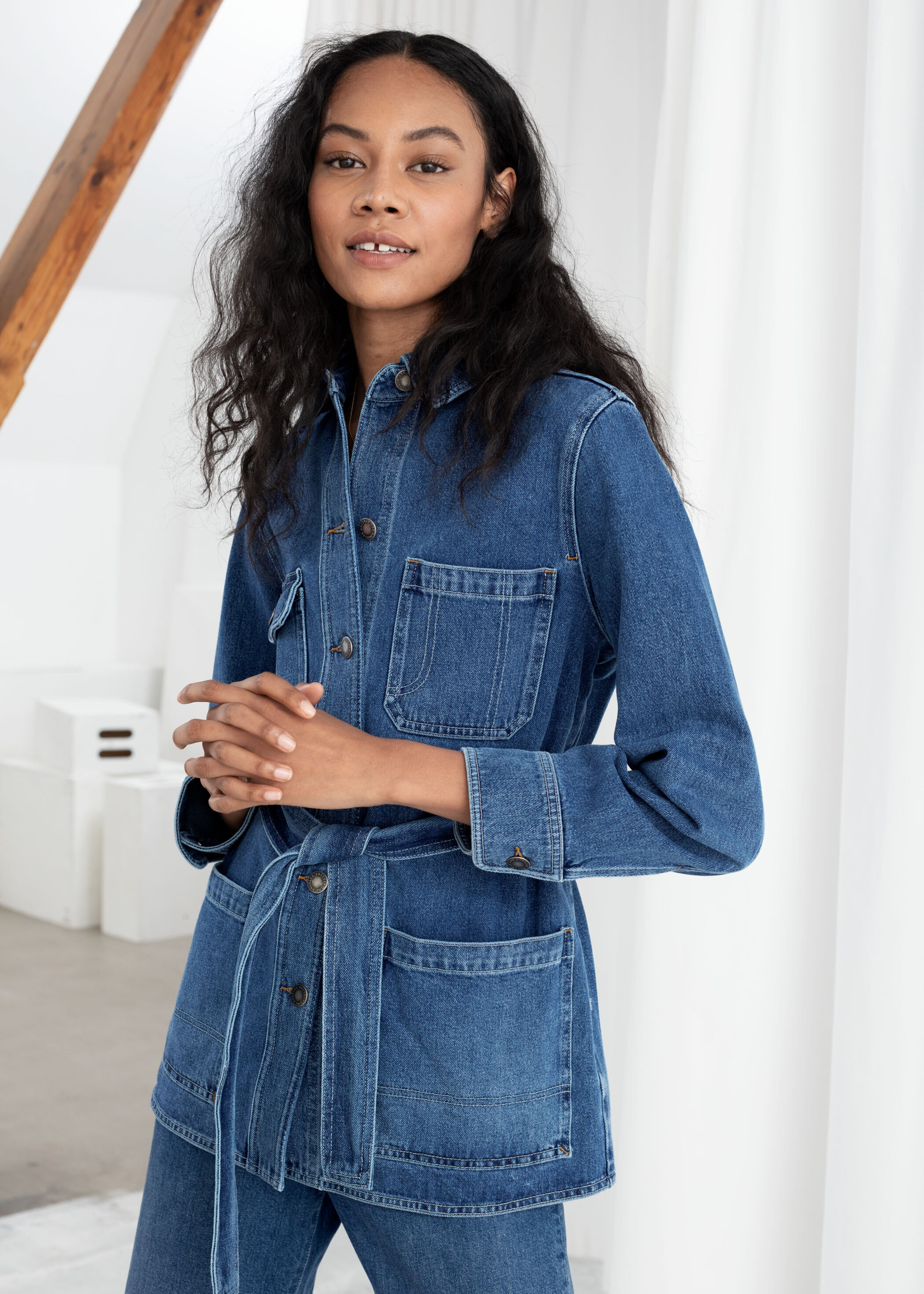 Denim Utility Jacket in Light … curated on LTK