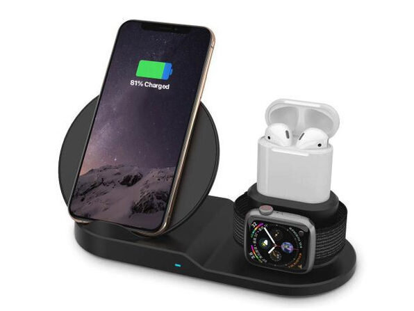 wireless charging station for iphone apple watch and airpods