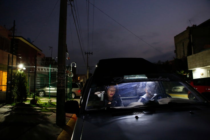 Because death threats have followed Cuevas since she began to push for protections for trans women, she has enclosed her home with a razor wire fence and set up security cameras. (AP Photo/Ginnette Riquelme)