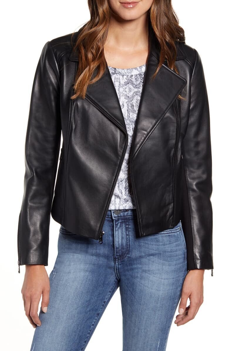 Affordable faux leather outlet jacket