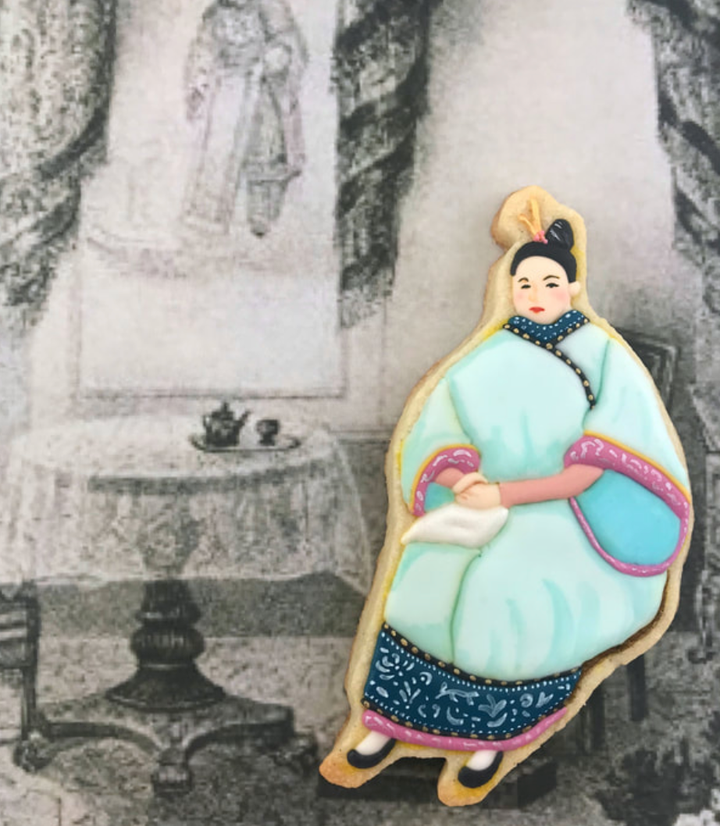 Afong Moy was brought to New York City in 1834 by traders, who displayed her in a museum.